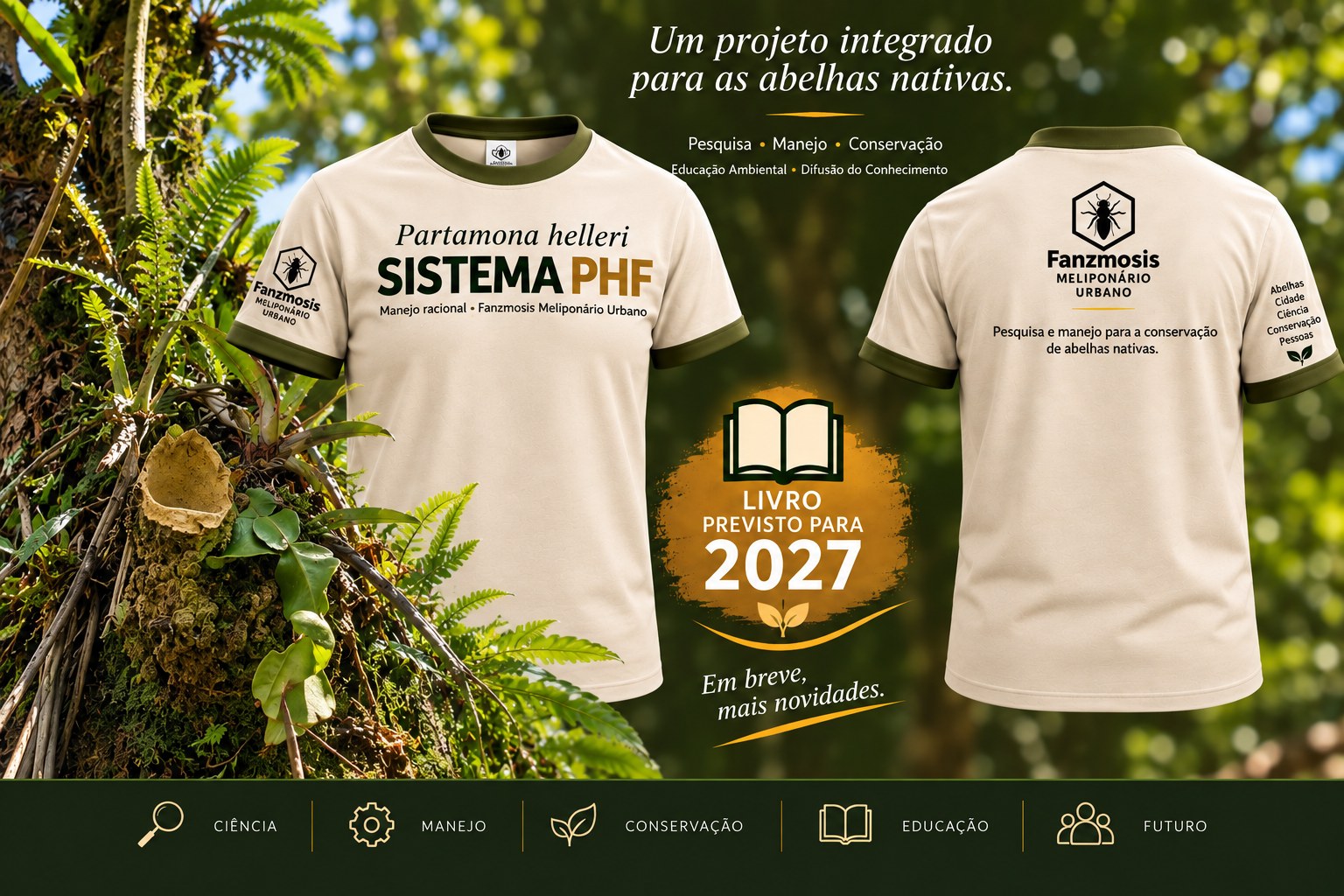 Fanzmosis Meliponário Urbano — Sistema PHF, pesquisa, manejo, conservação, educação ambiental e difusão do conhecimento